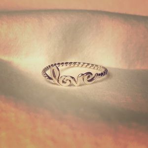 Sterling Silver Love Ring